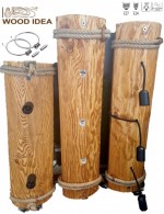 Svetlo, Luster dizajn (vintage drevo-Masív)